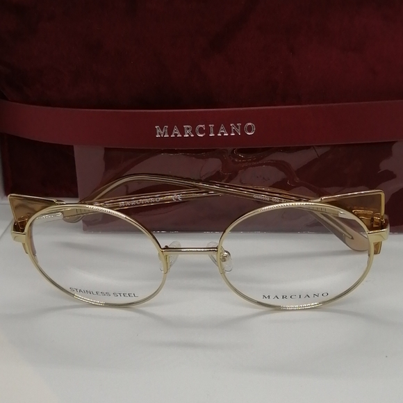 New/Authentic Marciano by Guess GM0332 Gold/Brown - Picture 2 of 8